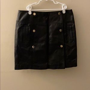 NWT Authentic Versace collection leather skirt 42